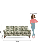 Colonial Couch 3 Seater Grey's Garden Grey