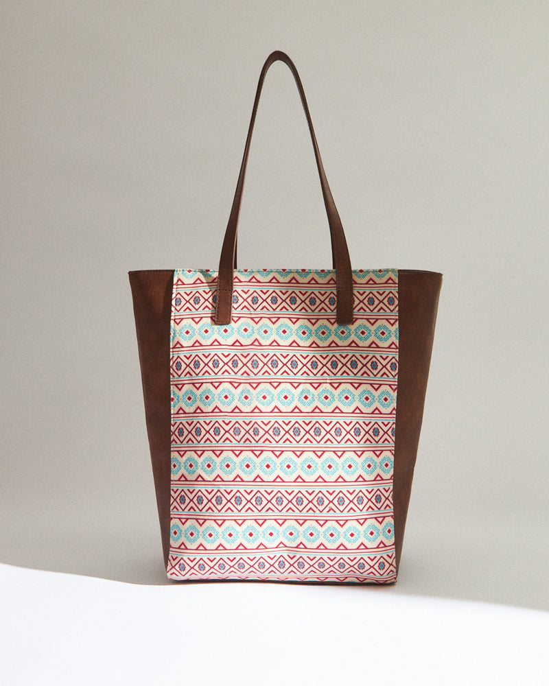 Teal By Chumbak Mercado Aztec Tote