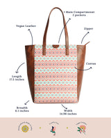 Teal By Chumbak Mercado Aztec Tote