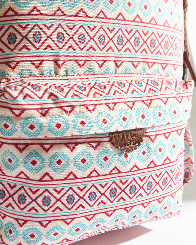 Teal By Chumbak Mercado Aztec Laptop Backpack