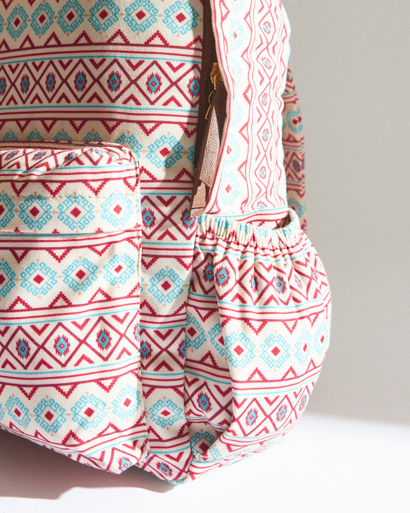 Teal By Chumbak Mercado Aztec Laptop Backpack