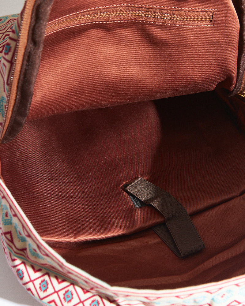 Teal By Chumbak Mercado Aztec Laptop Backpack