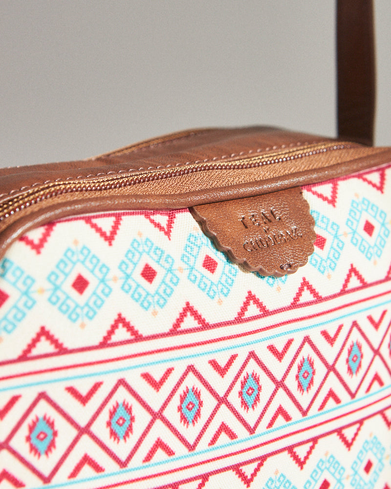 Teal By Chumbak Mercado Aztec Rectangular Sling Bag