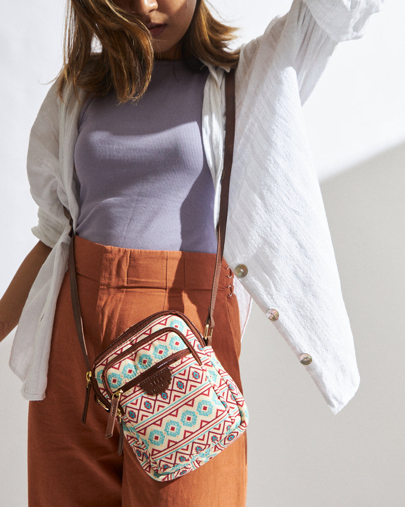 Teal by Chumbak Mercado Aztec Wallet Sling Bag