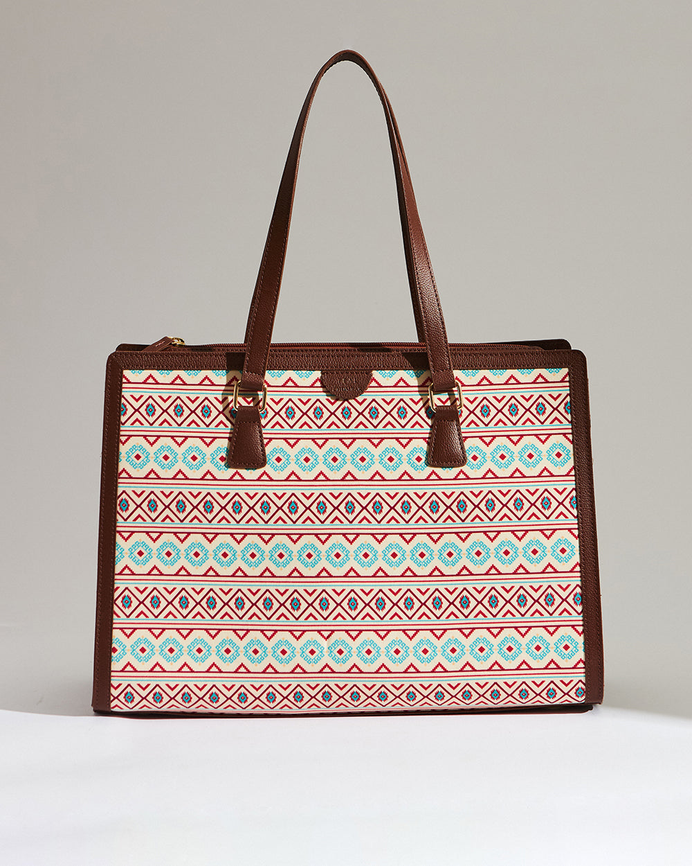 Teal by Chumbak Mercado Aztec Office Tote