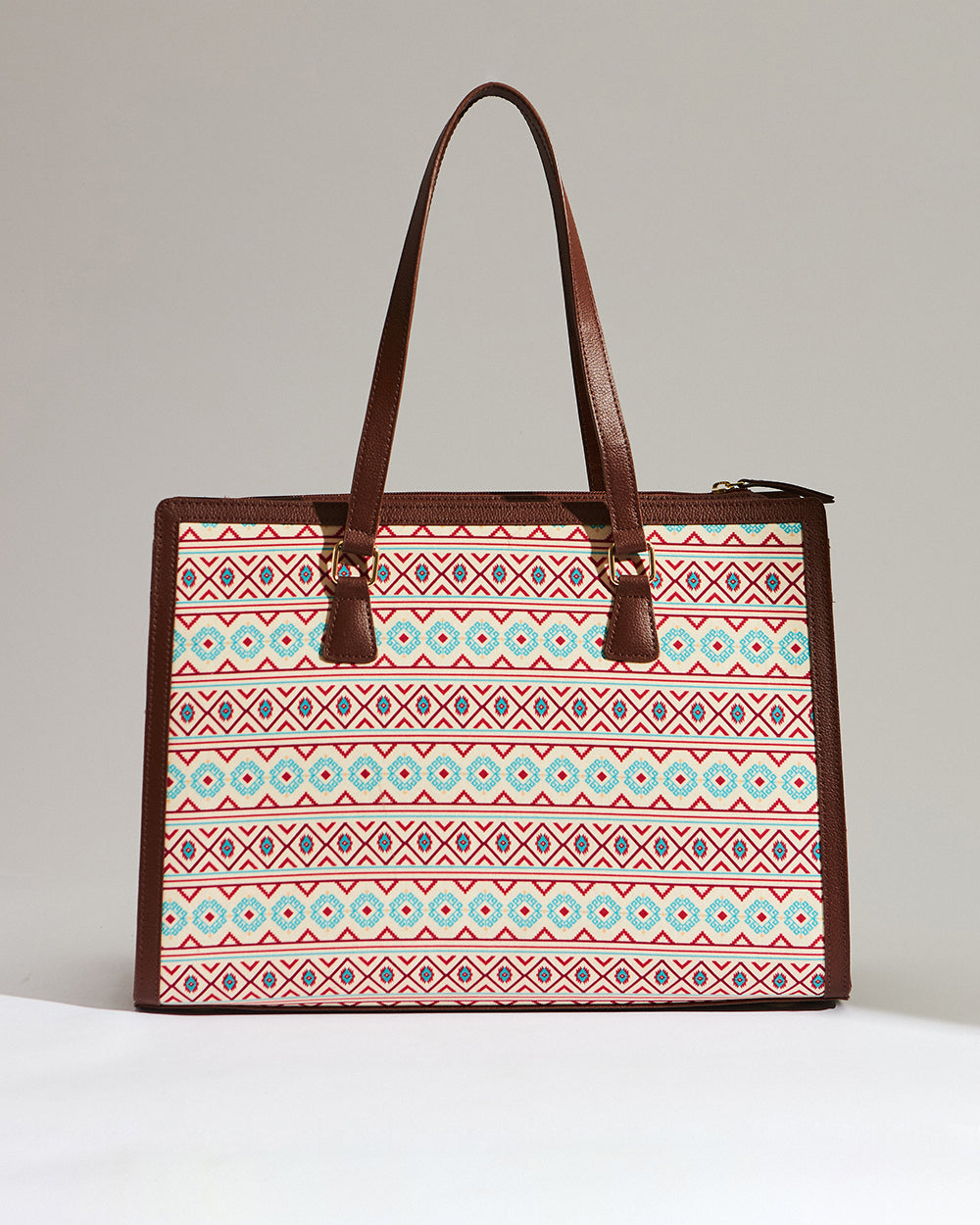 Teal by Chumbak Mercado Aztec Office Tote