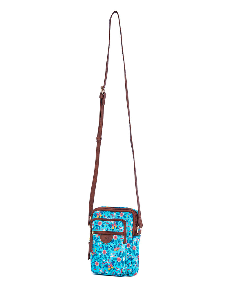 Teal by Chumbak Birds of Paradise Wallet Sling Bag