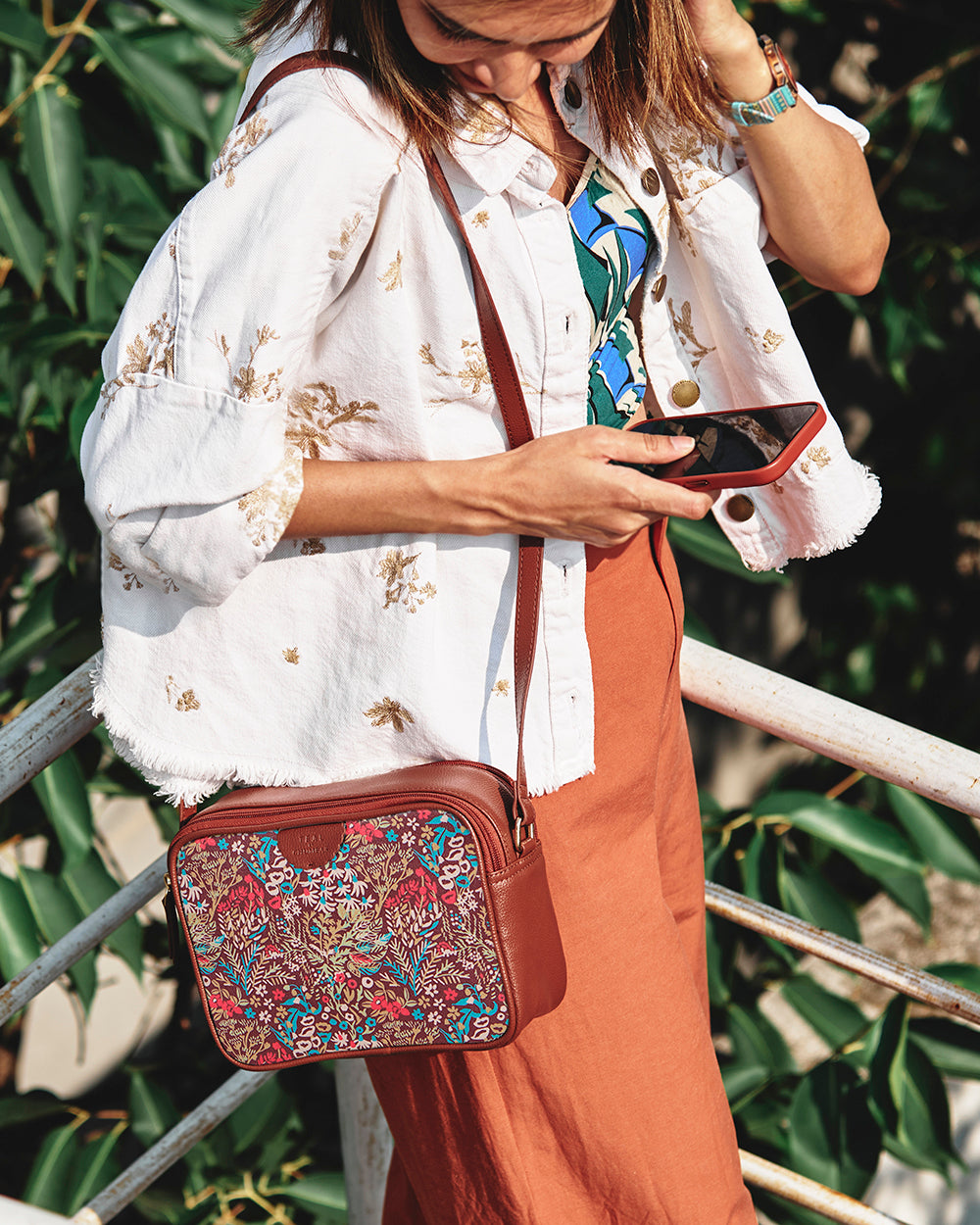 TealByChumbak Rainforest Box Sling Bag