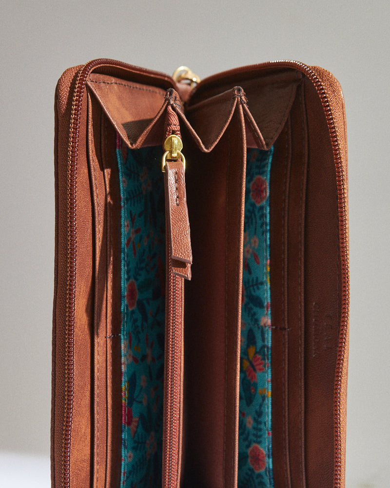 TealByChumbak Birds of Paradise Long Wallet