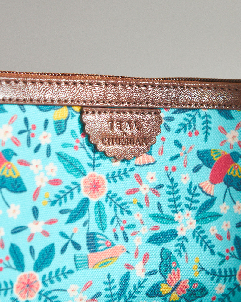 TealByChumbak Birds of Paradise Long Wallet