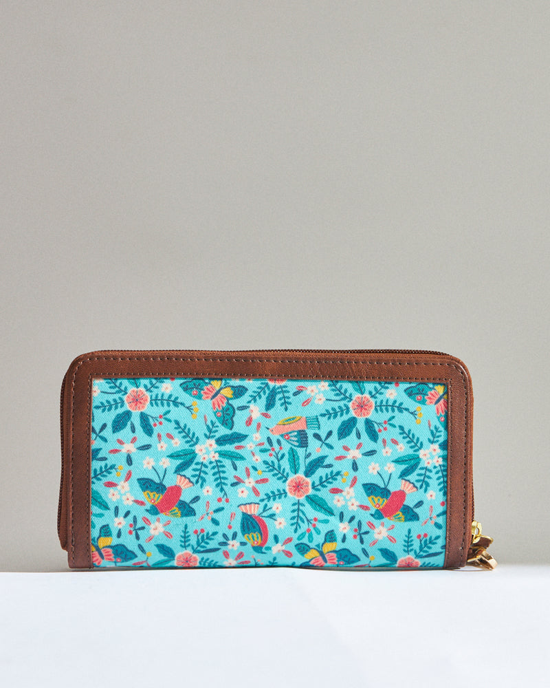 TealByChumbak Birds of Paradise Long Wallet
