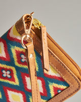 TealByChumbak Ikkat Glow Long Wallet