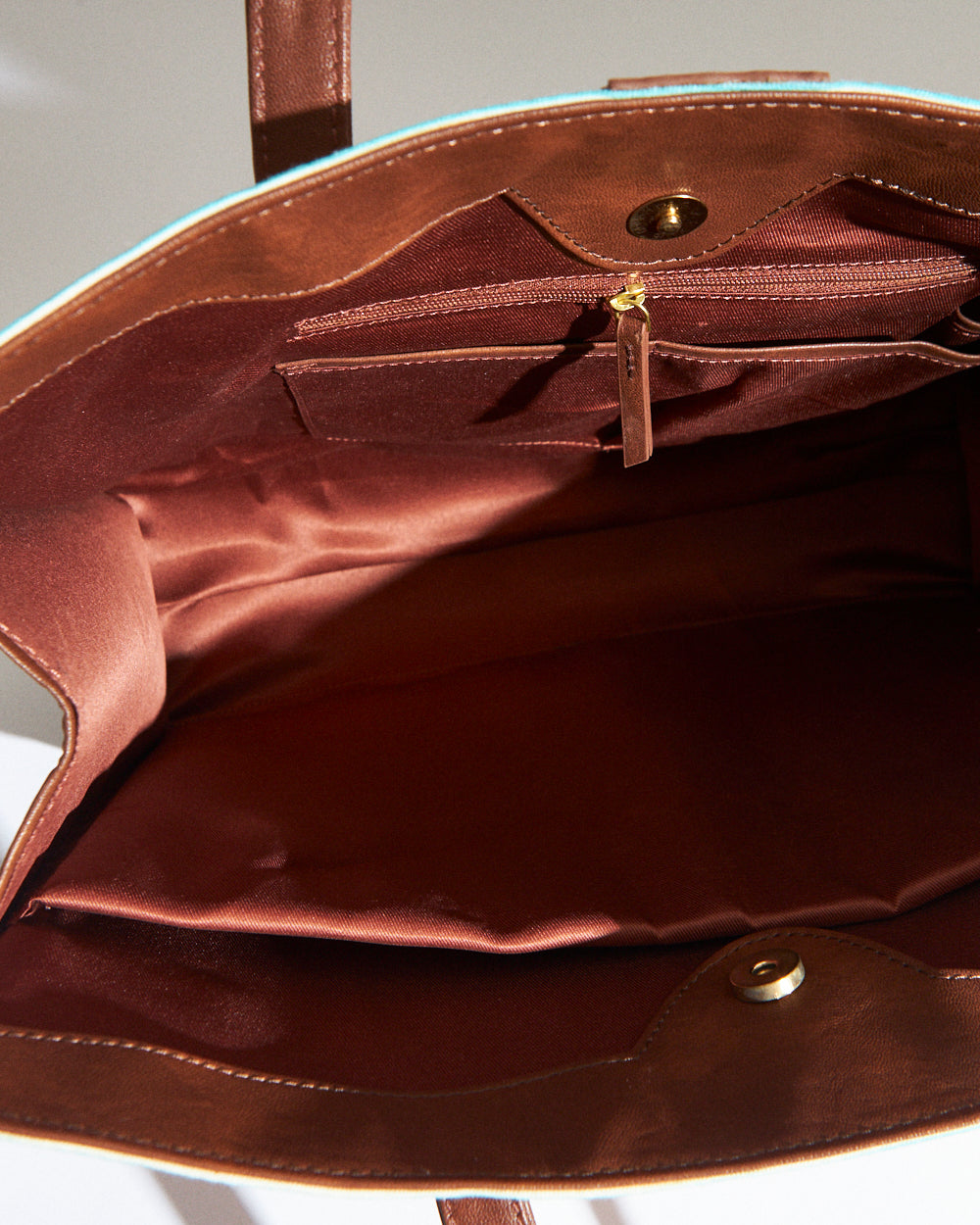 TealByChumbak Mercado Aztec Canvas Tote