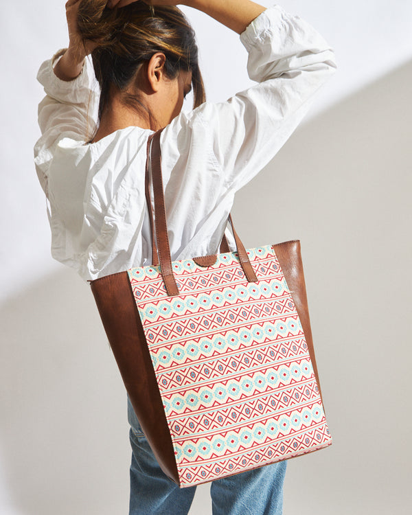 TealByChumbak Mercado Aztec Tote