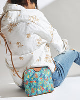 Teal By Chumbak Tokyo Blooms and Boons Sling Bag - Teal