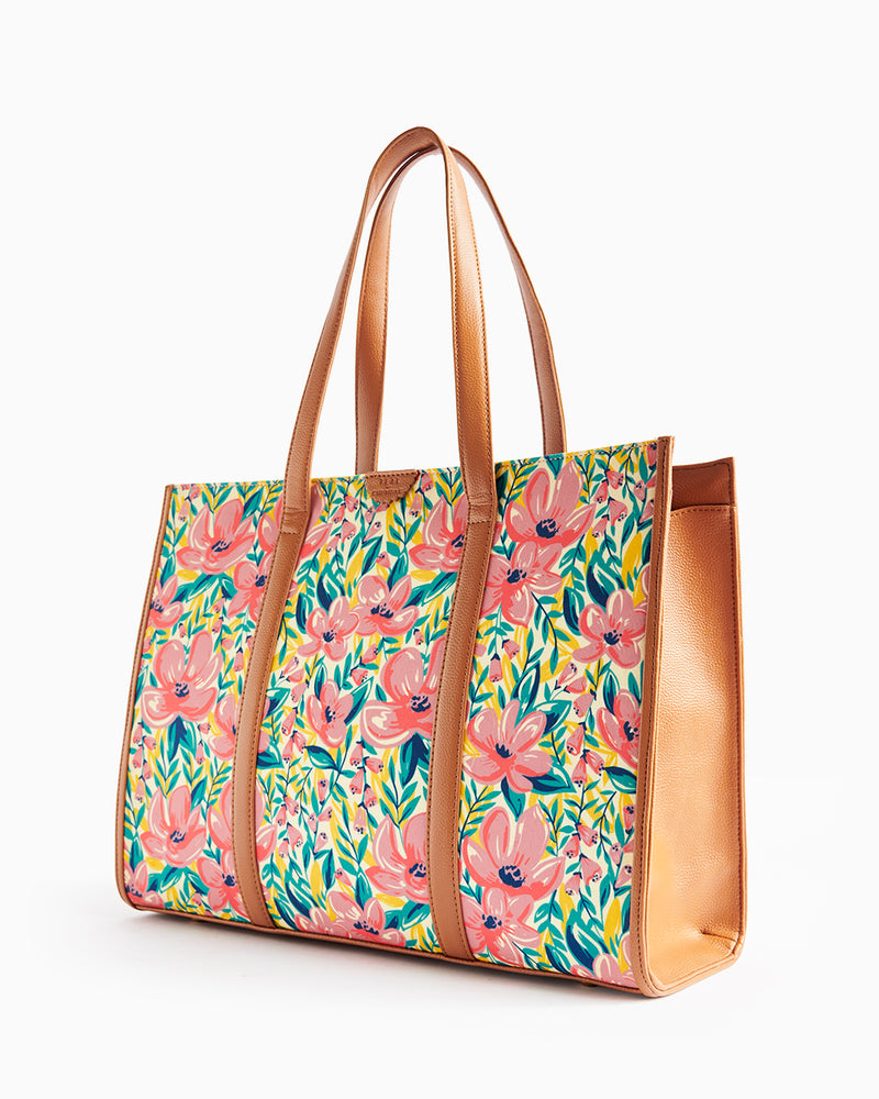 Teal by Chumbak Sunshine State Canvas Tote