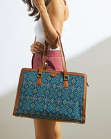 Teal by Chumbak Mexico Aztec Office Tote