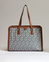 Teal by Chumbak Floral Beds Office Tote