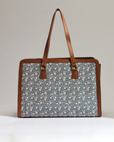 Teal by Chumbak Floral Beds Office Tote