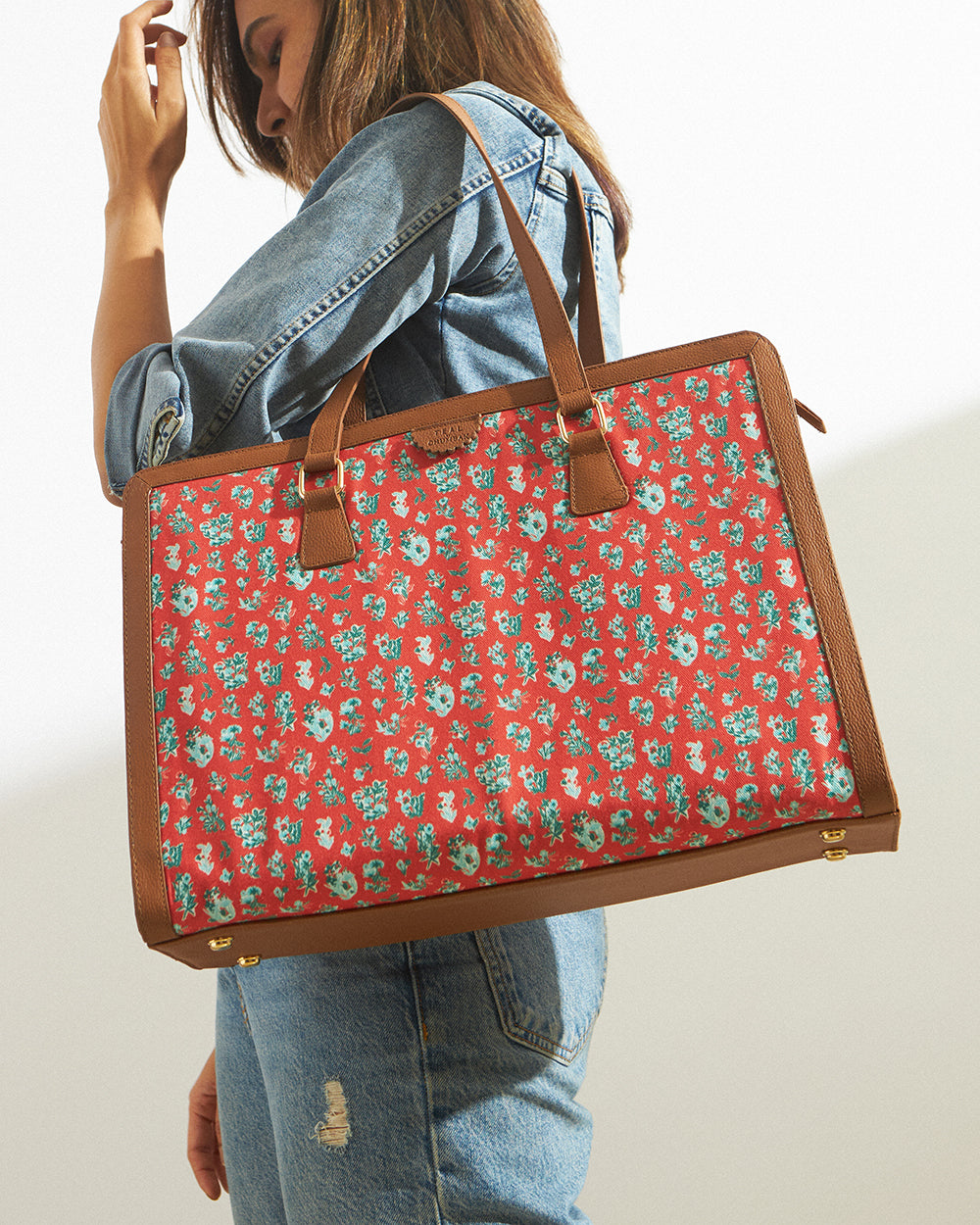 Teal by Chumbak Wildflower Office Tote