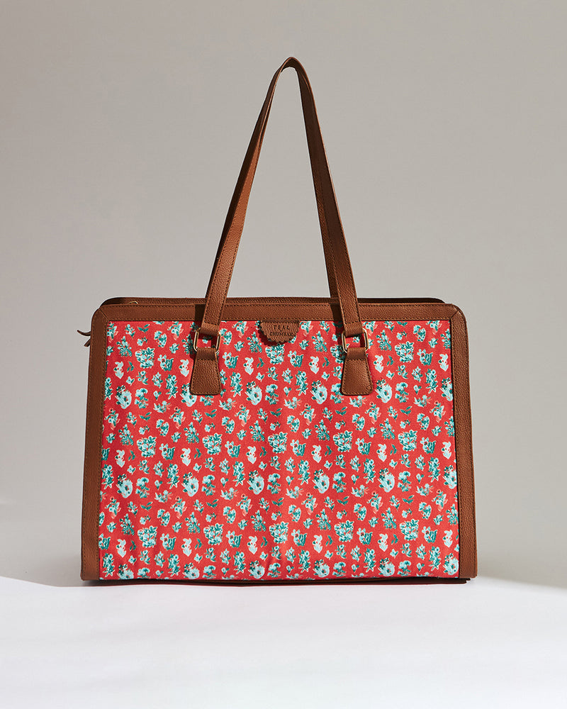 Teal by Chumbak Wildflower Office Tote