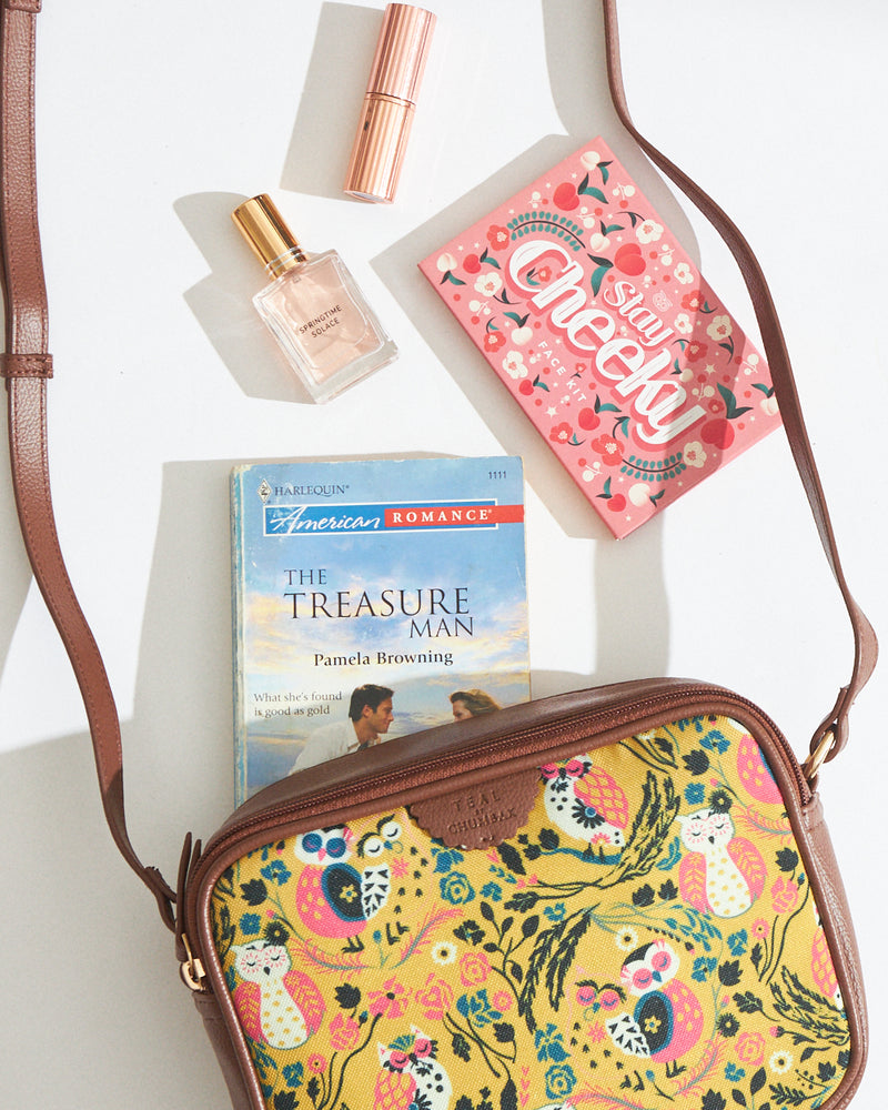 Teal by Chumbak Jungle Stories Box Sling Bag