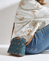 Teal by Chumbak Mexico Aztec Sling Bag