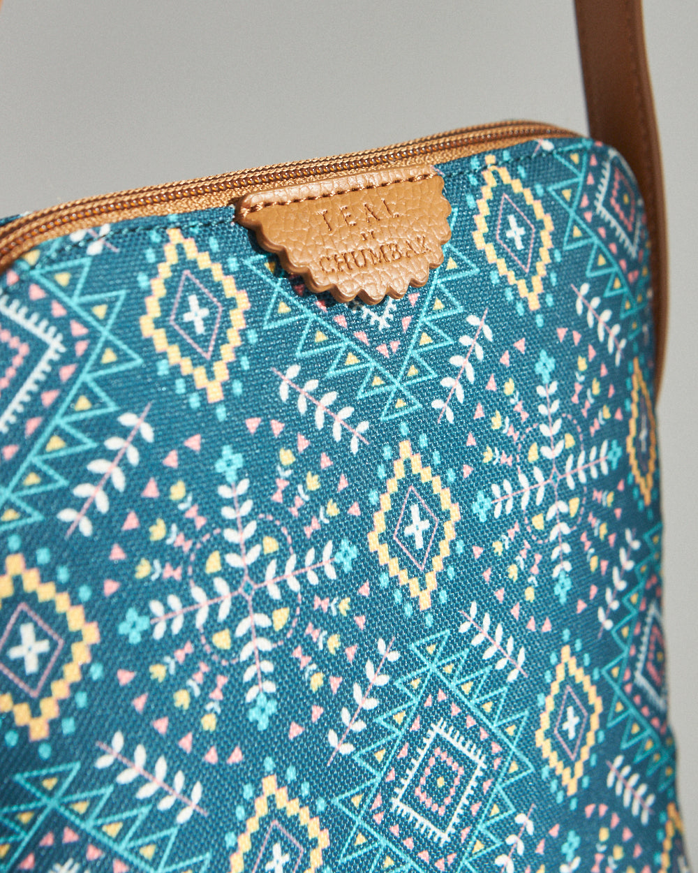 Teal by Chumbak Mexico Aztec Sling Bag