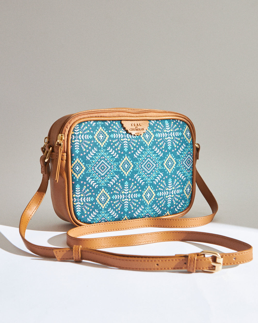 Teal by Chumbak Box Sling Bag | Carry all your essentials