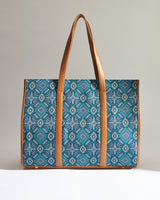 Teal by Chumbak Mexico Aztec Canvas Tote