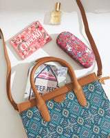 Teal by Chumbak Mexico Aztec Hand Bag