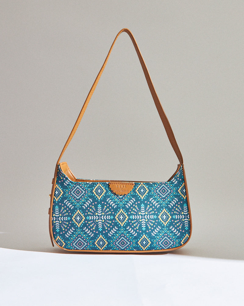 Teal by Chumbak Mexico Aztec Shoulder Bag