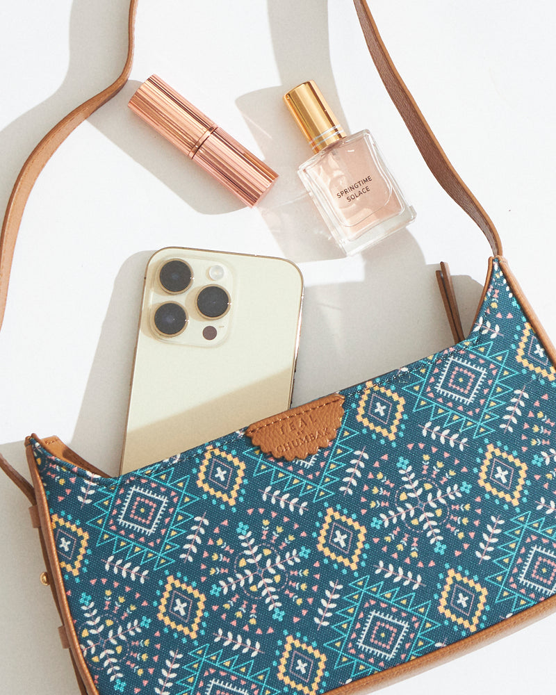 Teal by Chumbak Mexico Aztec Shoulder Bag