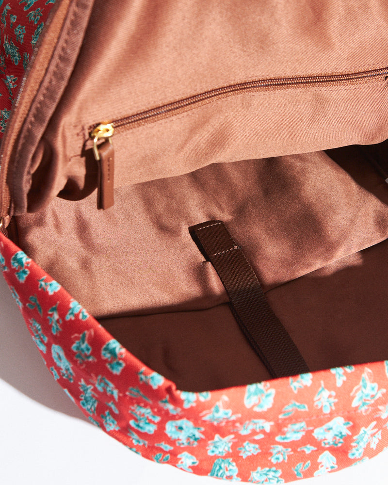 Teal by Chumbak Wildflower Laptop Backpack