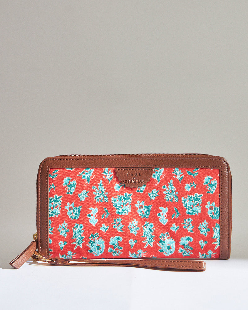 Teal by Chumbak Wildflower Long Wallet