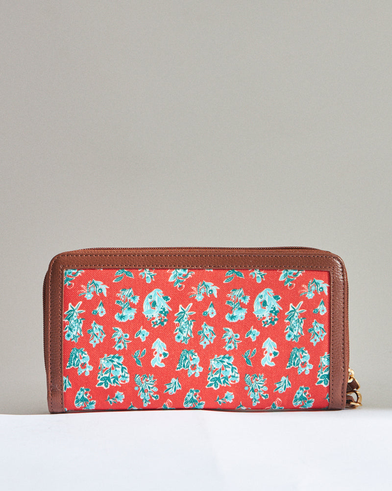 Teal by Chumbak Wildflower Long Wallet