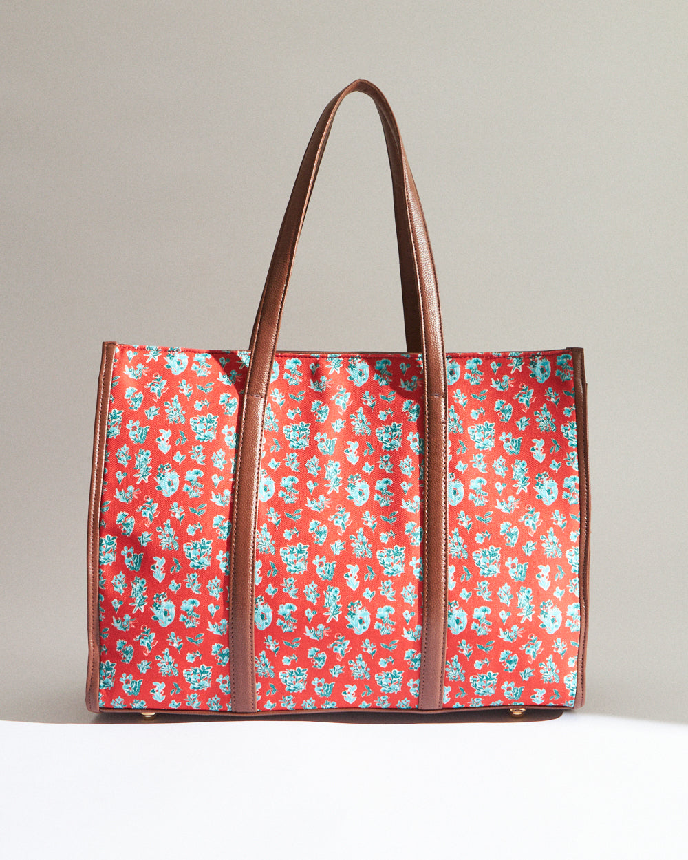 Teal by Chumbak Wildflower Canvas Tote
