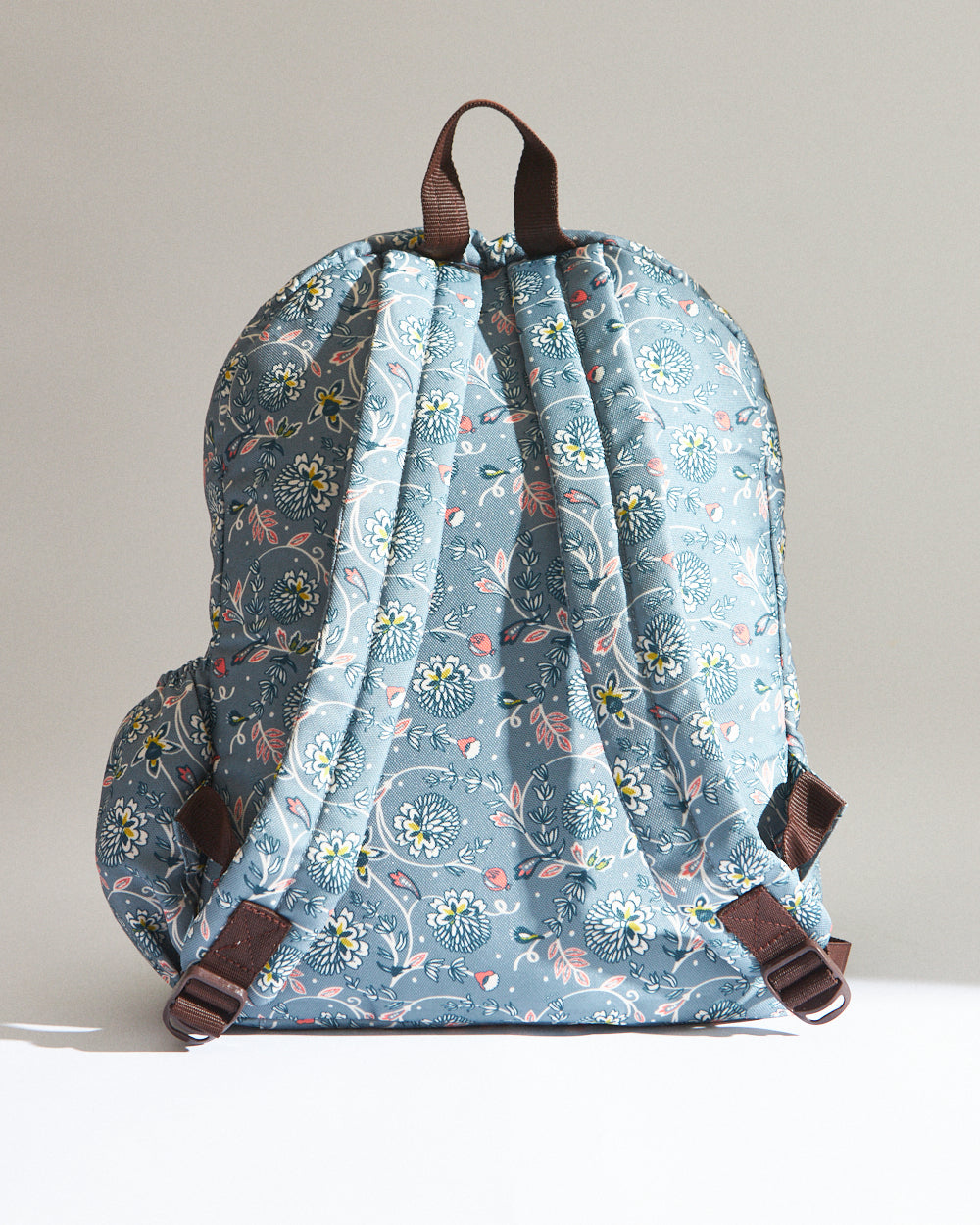 Teal by Chumbak Grey Bloom Laptop Backpack