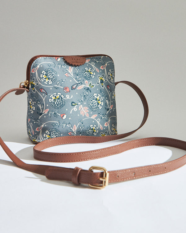 Teal by Chumbak Grey Bloom Sling Bag