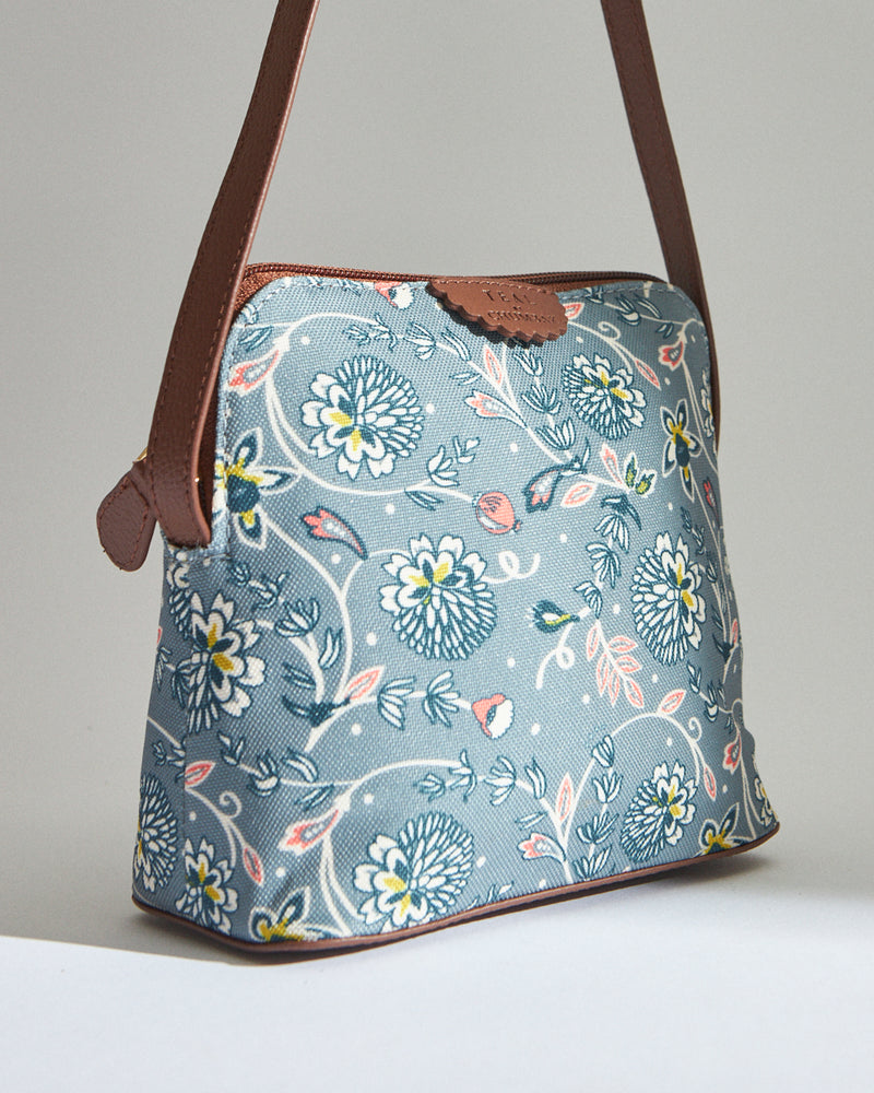 Teal by Chumbak Grey Bloom Sling Bag