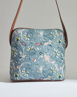 Teal by Chumbak Grey Bloom Sling Bag