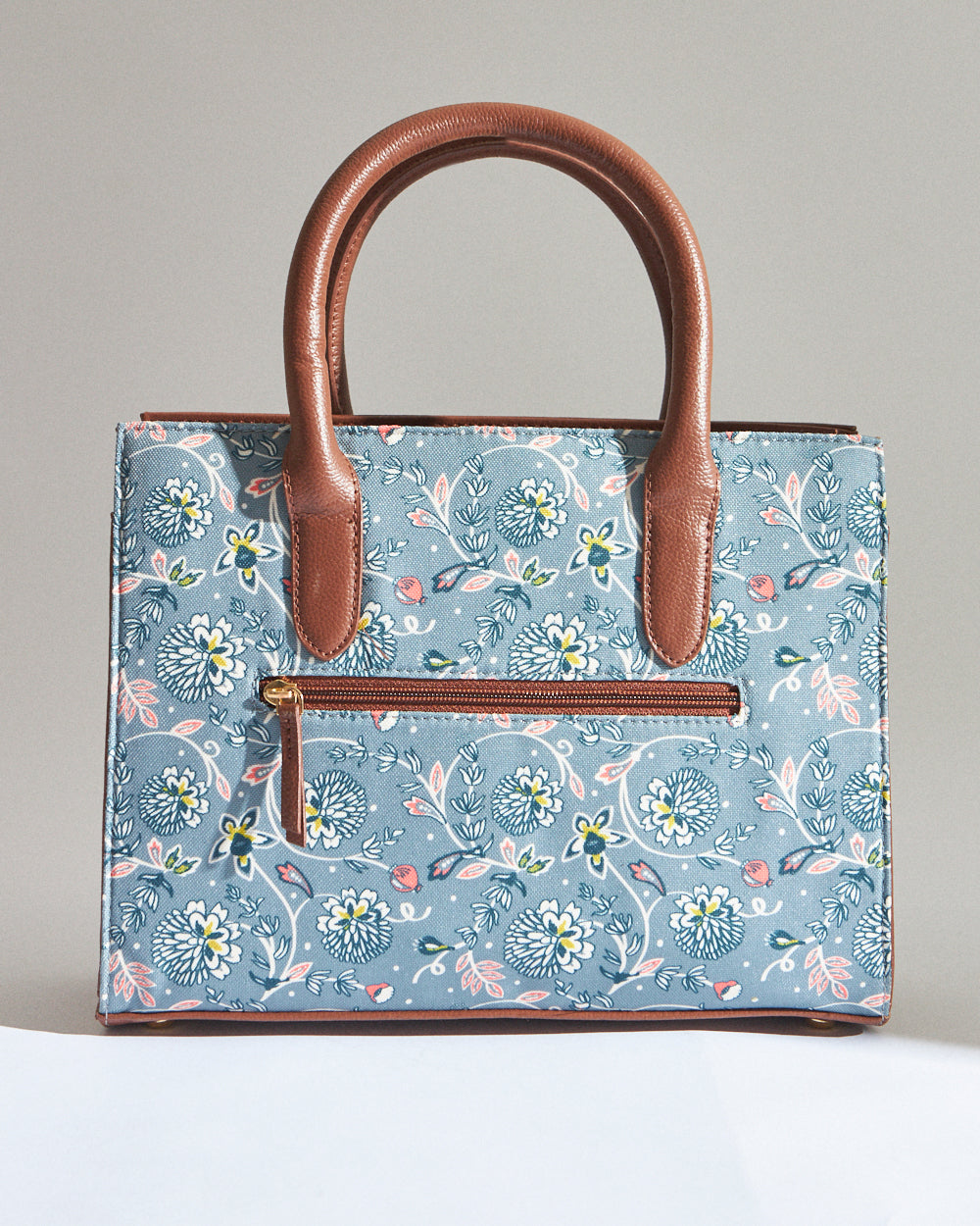 Teal by Chumbak Grey Bloom Hand Bag