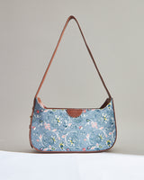 Teal by Chumbak Grey Bloom Shoulder Bag