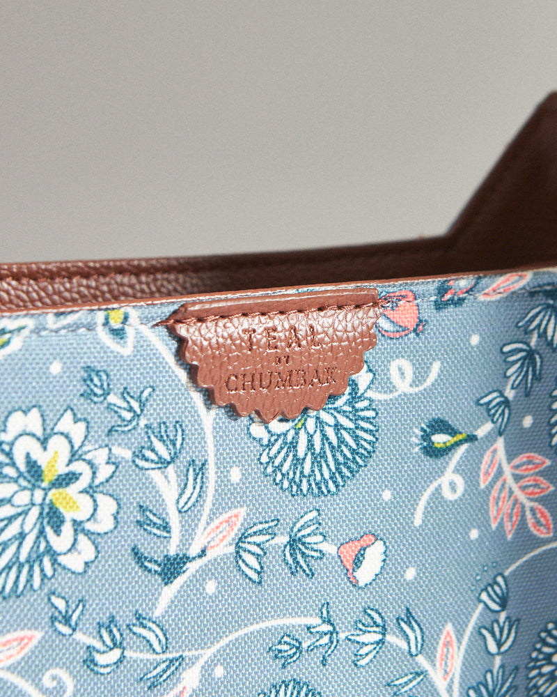 Teal by Chumbak Grey Bloom Shoulder Bag