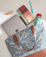 Teal by Chumbak Grey Bloom Work Tote