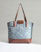 Teal by Chumbak Grey Bloom Work Tote