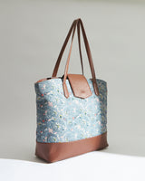Teal by Chumbak Grey Bloom Work Tote