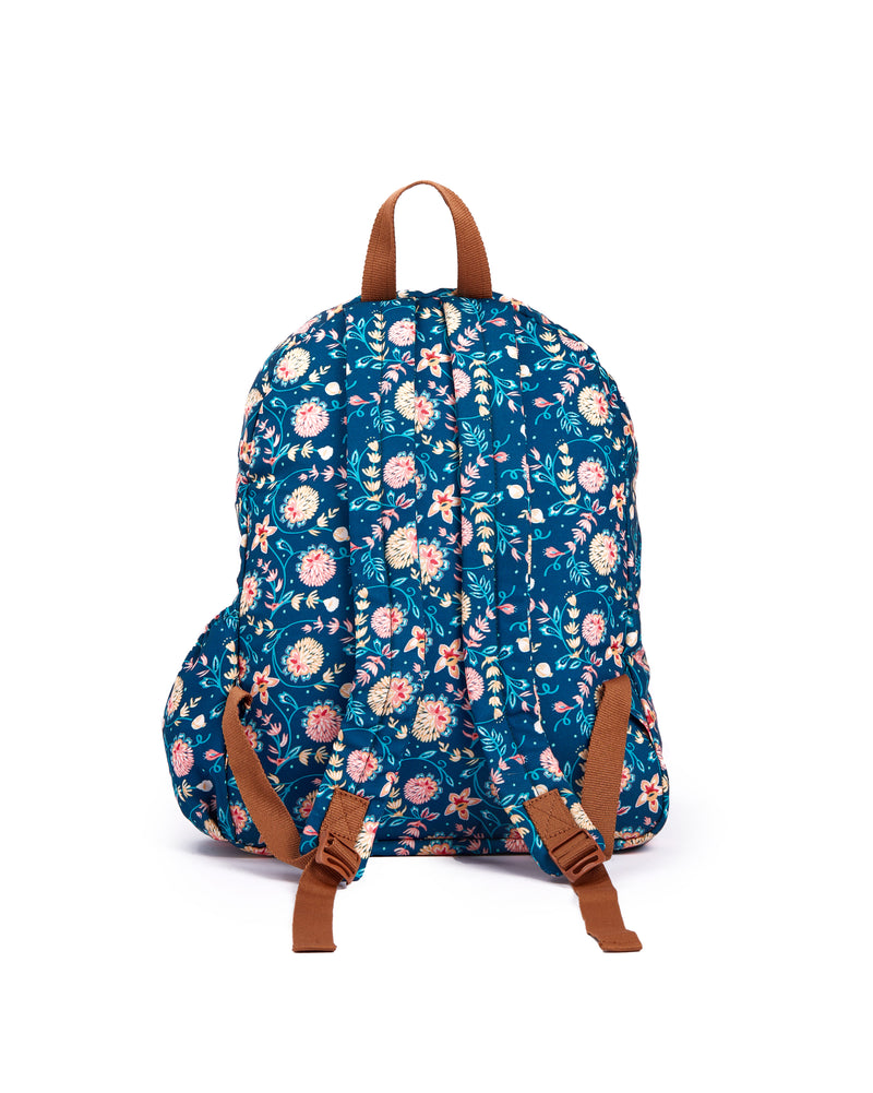 Teal by Chumbak Blue Bloom Laptop backpack