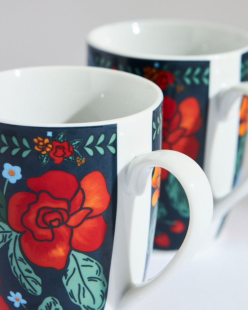 Tiara Bloom Mugs - Gift Set of 2