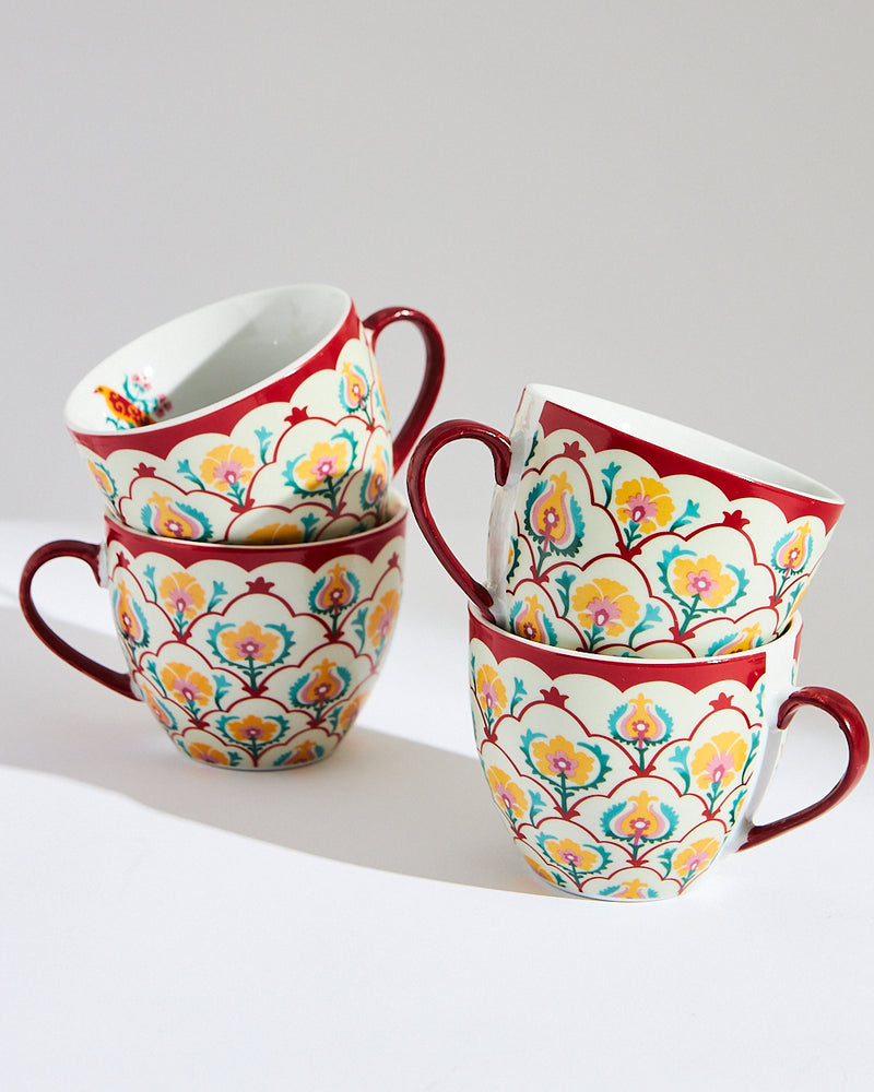 Valley Jaali Mugs - Gift Set of 4
